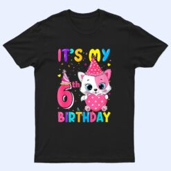 It S My 6H Birthday Cute Cat Happy Bithday T Shirt