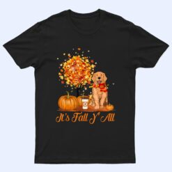 It's Fall Y'All Golden Retrievers Dog Halloween Thanksgiving T Shirt