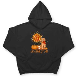 It's Fall Y'All Golden Retrievers Dog Halloween Thanksgiving T Shirt - Dream Art Europa