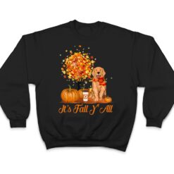 It's Fall Y'All Golden Retrievers Dog Halloween Thanksgiving T Shirt - Dream Art Europa