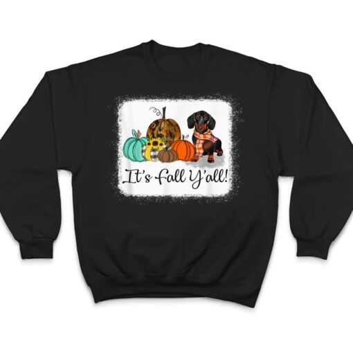 It's Fall Y'all Dachshund Pumpkin Dog Halloween T Shirt