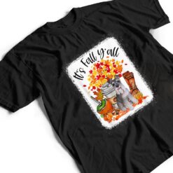 It's Fall Y'all Schnauzer Dog Halloween Thanksgiving T Shirt - Dream Art Europa