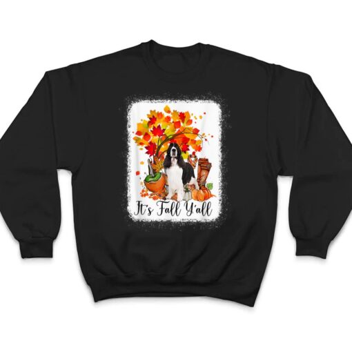 It's Fall Y'all Springer Spaniel Dog Halloween Thanksgiving T Shirt