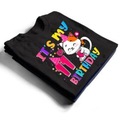 It's My 11th Birthday Gifts 11 Year Old Girl Funny Cat Lover T Shirt - Dream Art Europa