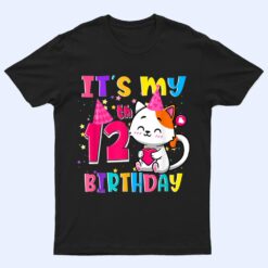 It's My 12th Birthday Gift nager 12 Year Old Cat Lover T Shirt