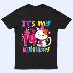 It's My 14th Birthday Gift nager 14 Year Old Cat Lover T Shirt