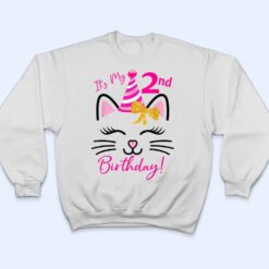 It's My 2nd Birthday Girl Funny Cat Birthday 2 Year Old T Shirt - Dream Art Europa