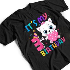 It's My 3rd Birthday Girl Funny Cat Birthday 3 Year Old T Shirt - Dream Art Europa