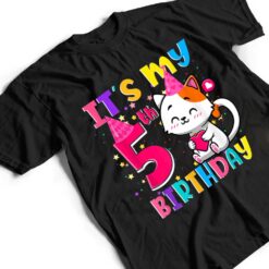 It's My 5th Birthday Gifts 5 Year Old Girl Funny Cat Lover T Shirt - Dream Art Europa