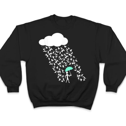 It's Raining Cats and Dogs  Cute Funny Canine Feline Lover T Shirt