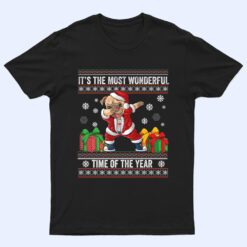 Its The Most Wonderful Time Of The Year Dabbing Pug Dog Xmas T Shirt