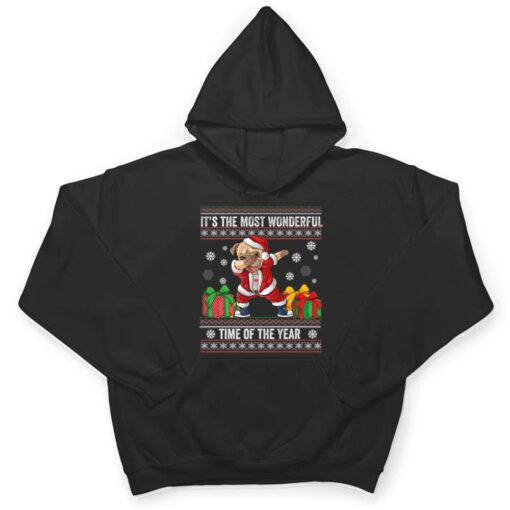 Its The Most Wonderful Time Of The Year Dabbing Pug Dog Xmas T Shirt