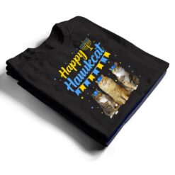 Jewish Hanukkah Cat Happy Hanukcat Christmas Sweater Cat T Shirt - Dream Art Europa