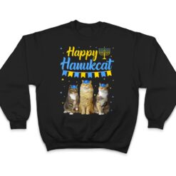 Jewish Hanukkah Cat Happy Hanukcat Christmas Sweater Cat T Shirt - Dream Art Europa