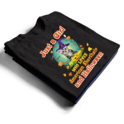 Just A Girl Who Loves American Shorthair Cat And Halloween T Shirt - Dream Art Europa