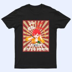 Just A Girl Who Loves Anime & Cats Kawaii Japanese Teen Girl T Shirt