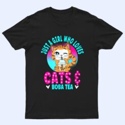 Just A Girl Who Loves Boba Ea Cat Bubble Ea T Shirt