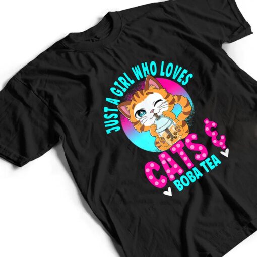 Just A Girl Who Loves Boba Ea Cat Bubble Ea T Shirt