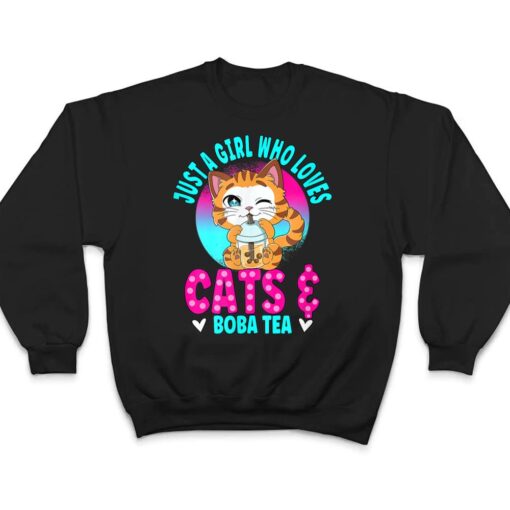 Just A Girl Who Loves Boba Ea Cat Bubble Ea T Shirt