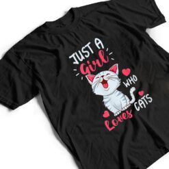 Just A Girl Who Loves Cats Cute Cat Lover Gifts T Shirt - Dream Art Europa