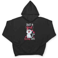 Just A Girl Who Loves Cats Cute Cat Lover Gifts T Shirt - Dream Art Europa