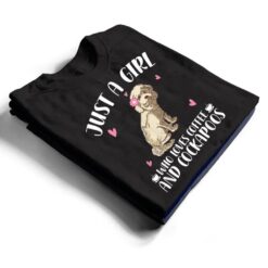 Just A Girl Who Loves Coffee And Cockapoos - Dog Cockapoo T Shirt - Dream Art Europa