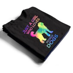 Just A Girl Who Loves Doodle Dogs Funny Doodle Dog Lover T Shirt - Dream Art Europa