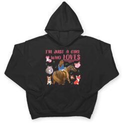 Just A Girl Who Loves Horse Dogs Cats Fox Wolves Lizard T Shirt - Dream Art Europa