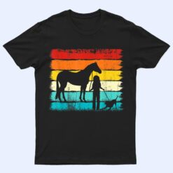 Just a girl who loves Horses and Dogs horseback riding girls T Shirt