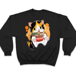 Kawaii Anime Cat Japanese Ramen Noodles Gift T Shirt - Dream Art Europa