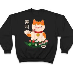 Kawaii Anime Cats Vintage Japanese Sushi Lover T Shirt - Dream Art Europa