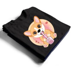 Kawaii Anime Corgi Lover Dog Boba Bubble Tea Cute Japanese T Shirt - Dream Art Europa