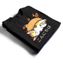 Kawaii Cat Anime Japanese Gift Official nager T Shirt - Dream Art Europa