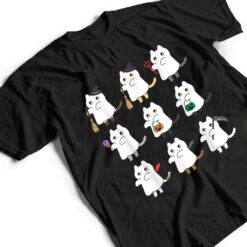 Kawaii Cat Ghosts Black Cat Halloween Cute Costume Spooky T Shirt - Dream Art Europa