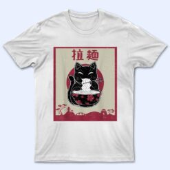 Kawaii Cat Japanese Black Anime Gift Girls Official Teenager T Shirt