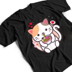 Kawaii Cat Ramen Anime Japanese Food Girls Official Teenager T Shirt - Dream Art Europa