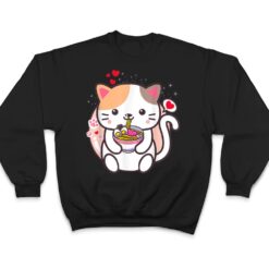 Kawaii Cat Ramen Anime Japanese Food Girls Official Teenager T Shirt - Dream Art Europa