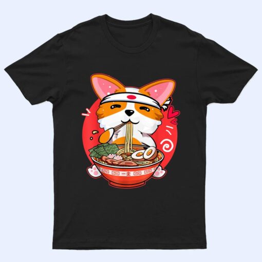 Kawaii Corgi Ramen Cute Anime Japanese Noodles Dog Lovers T Shirt