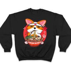 Kawaii Corgi Ramen Cute Anime Japanese Noodles Dog Lovers T Shirt - Dream Art Europa