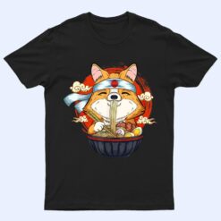 Kawaii Corgi Ramen Cute Japanese Dog Lover Manga Anime Gifts T Shirt