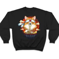 Kawaii Corgi Ramen Cute Japanese Dog Lover Manga Anime Gifts T Shirt - Dream Art Europa