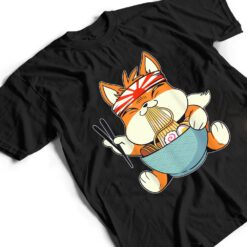 Kawaii Corgi Ramen Cute Japanese Manga Anime Gift Dog Lovers Ver 3 T Shirt - Dream Art Europa