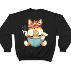 Kawaii Corgi Ramen Cute Japanese Manga Anime Gift Dog Lovers Ver 3 T Shirt - Dream Art Europa