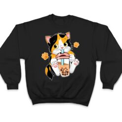 Kawaii Cute Cat Boba Tea Bubble Tea Anime Neko Japanese T Shirt - Dream Art Europa