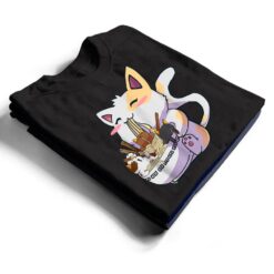 Kawaii Neko Cat Ramen Bowl Anime Japanese Noodles T Shirt - Dream Art Europa