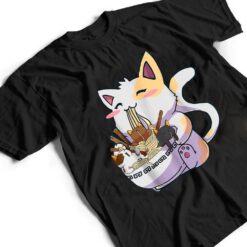 Kawaii Neko Cat Ramen Bowl Anime Japanese Noodles T Shirt - Dream Art Europa