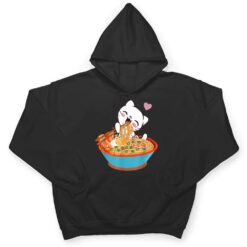 Kawaii Ramen Cat Eating Food Anime Japanese Gift T Shirt - Dream Art Europa