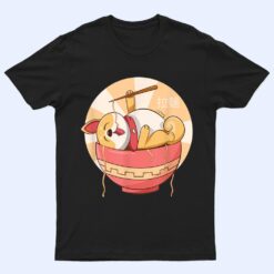 Kawaii Ramen Cute Anime Dog Corgi Japanese Noodles T Shirt