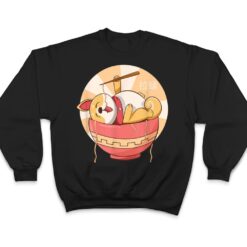 Kawaii Ramen Cute Anime Dog Corgi Japanese Noodles T Shirt - Dream Art Europa