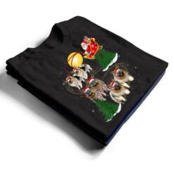 Keeshond Reindeer Christmas Dog Riding Santa Xmas T Shirt - Dream Art Europa